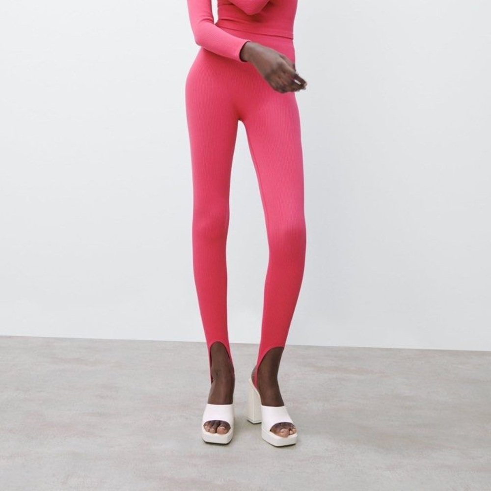 Zara pink legging / tights / ballerina